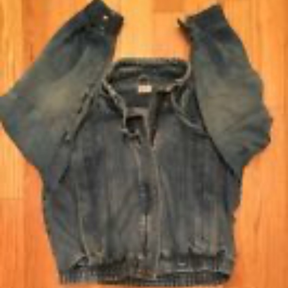 jean snobs!! -made in Macau- Men’s Small VINTAGE 1980s Denim Jean Jacket - Picture 5 of 10